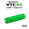 Batería recargable 18650 Sony VTC5A 2600mAh 35A - 7,60 €