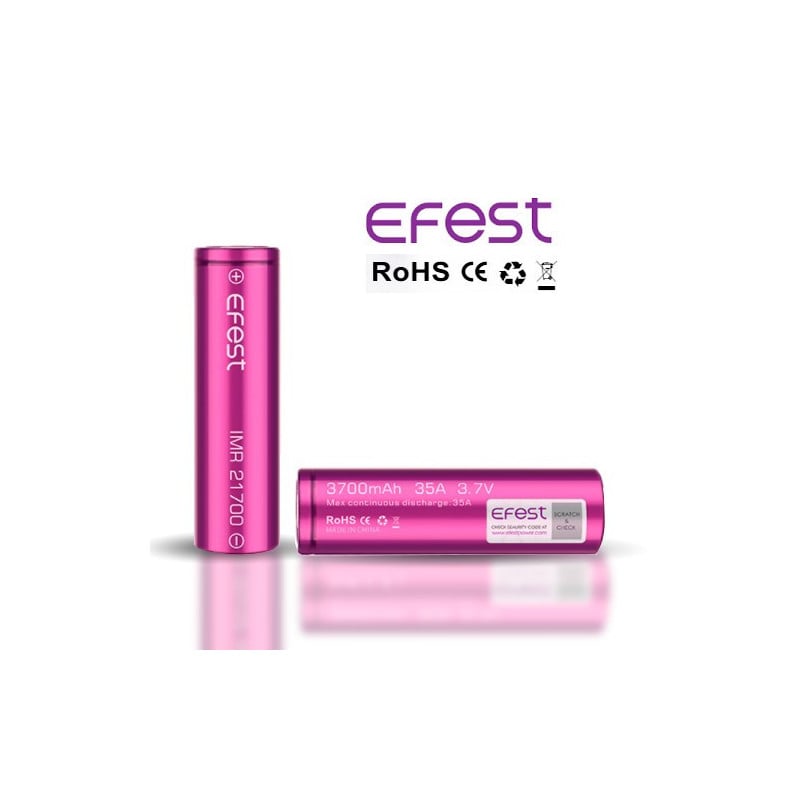 Batería recargable Efest IMR 21700 3700mAh 35A