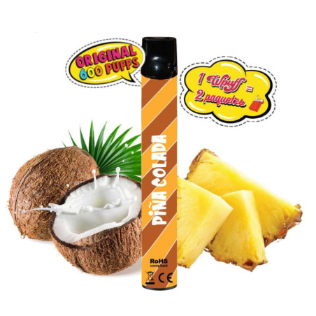 Vapers desechables Wpuff 600 puffs piña colada
